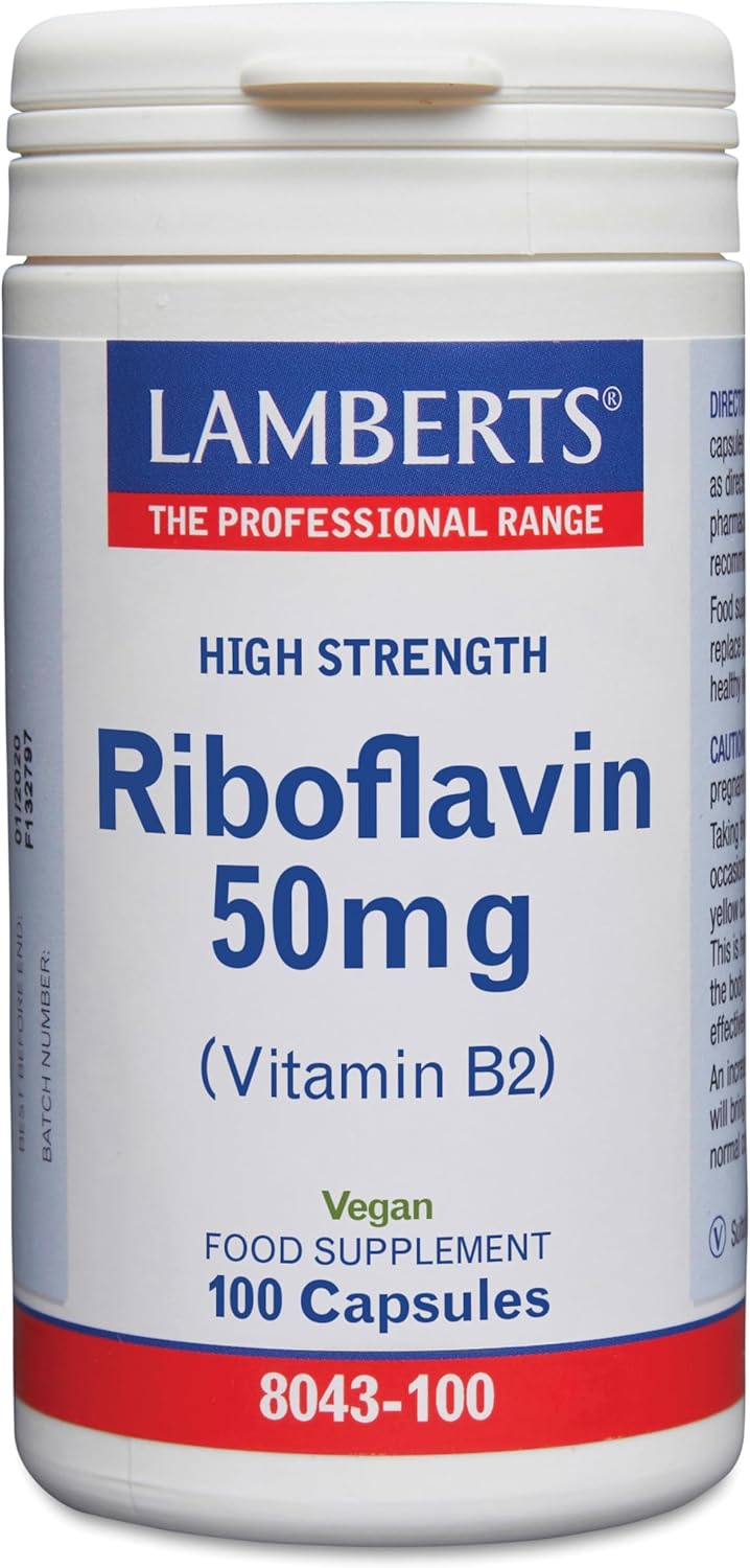 Riboflavina 50 mg - 100 Cápsulas