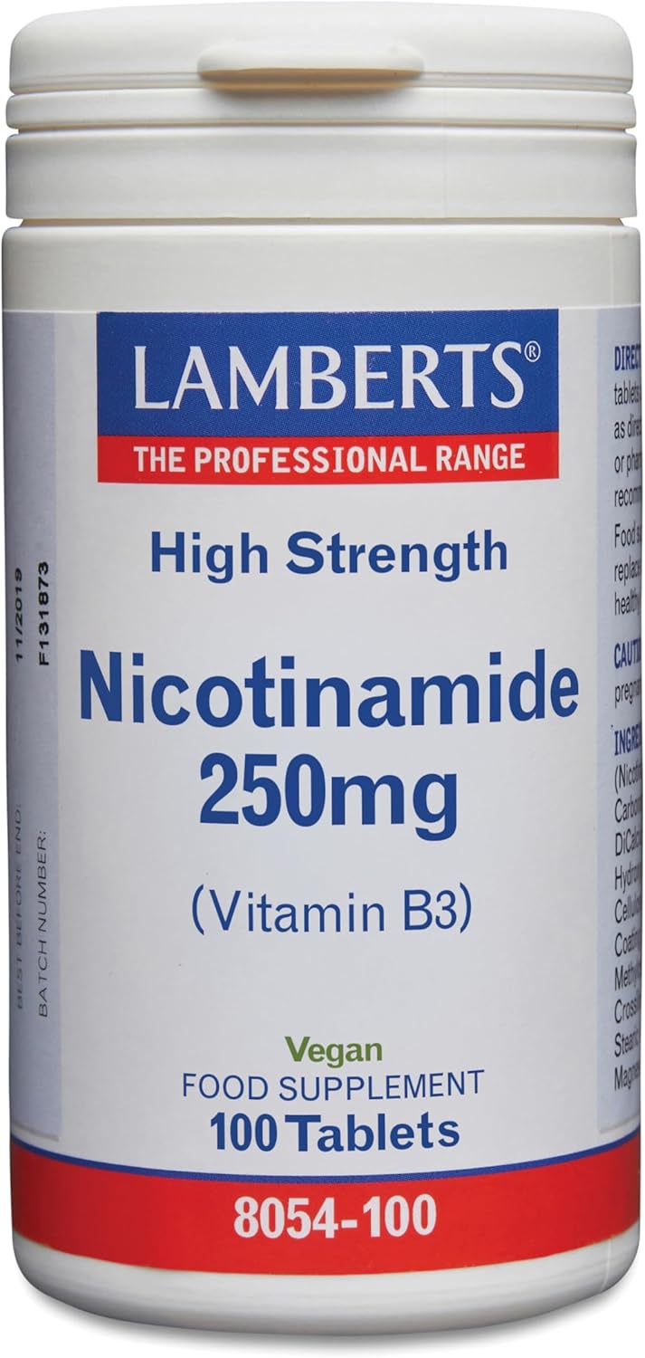 Nicotinamida 250 mg - 100 Tabletas