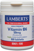 Vitamina B6 50 mg - 100 Tabletas