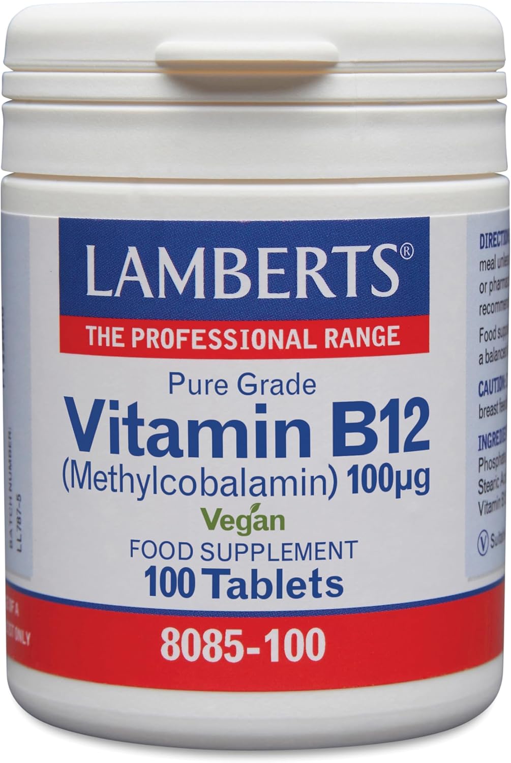 Vitamina B12 100 ug - 100 Tabletas