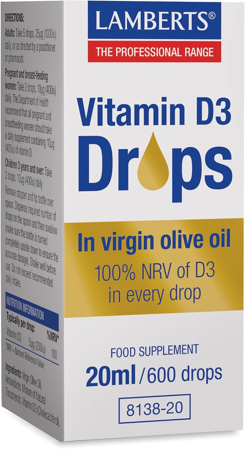 Vitamina D3 líquida 600 gotas - 20 ml