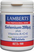 Selenio 200 ug con Vitaminas A+C+E - 100 Tabletas
