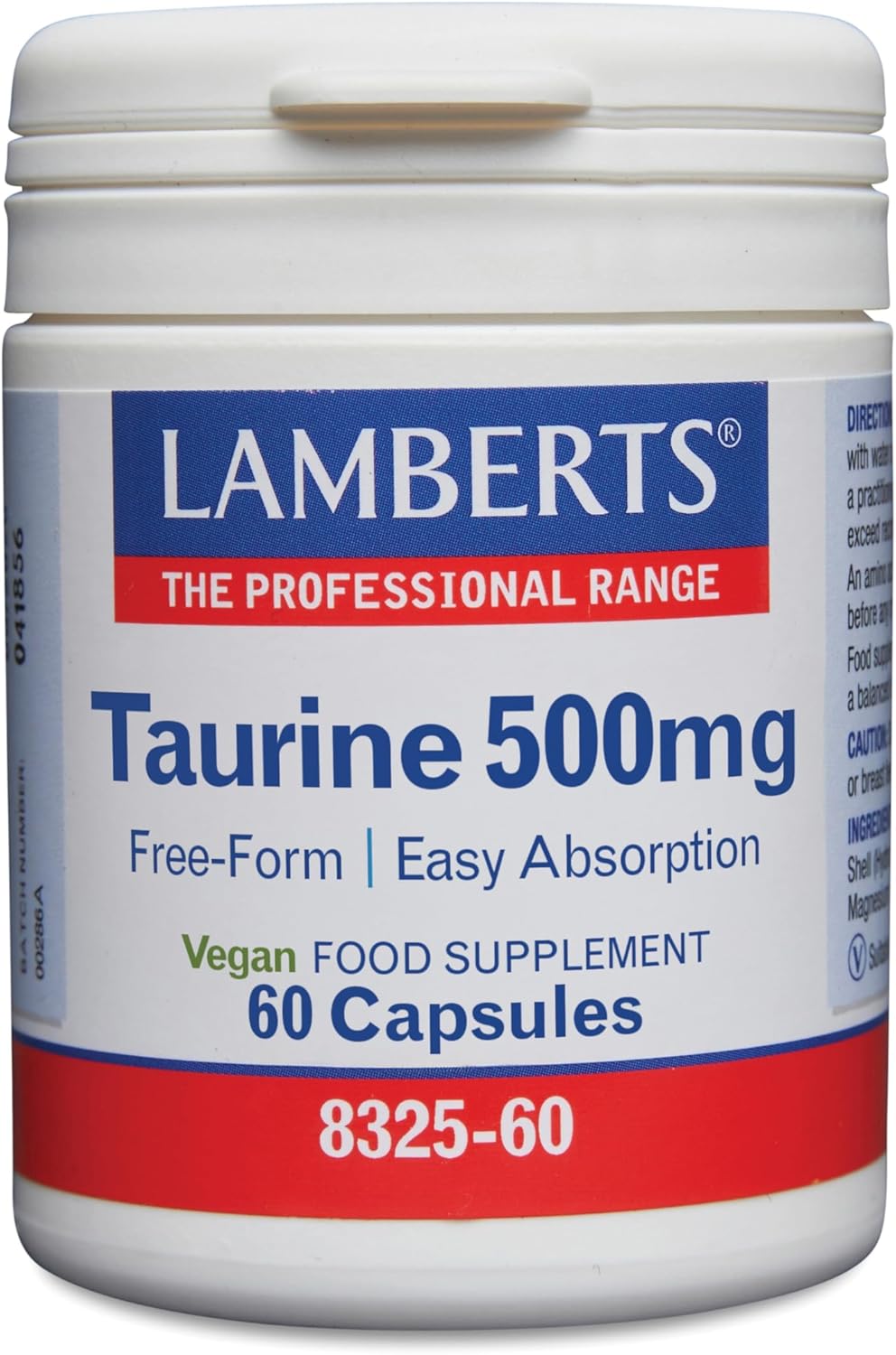 Taurina 500 mg - 60 Cápsulas