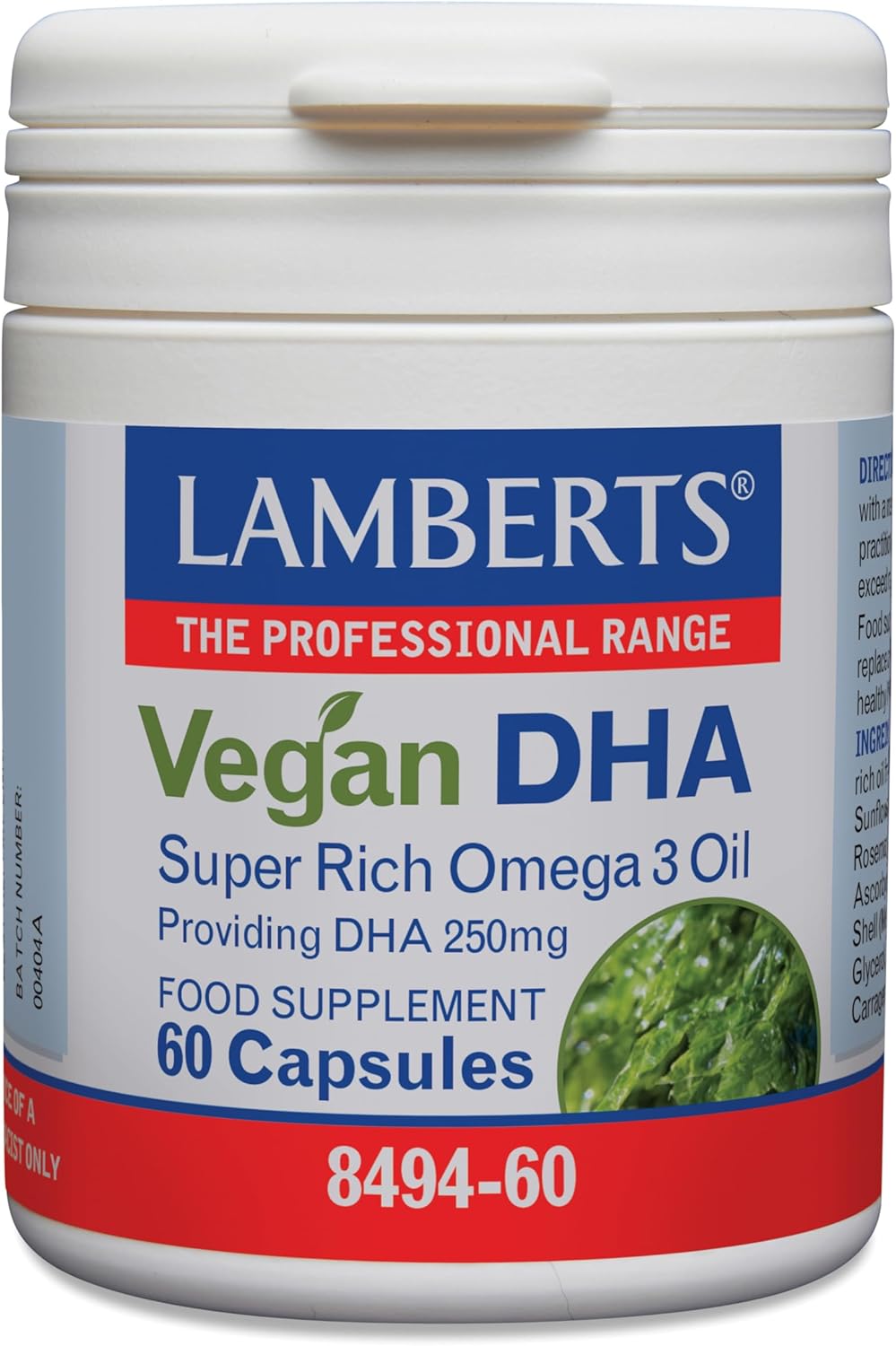 DHA Vegano 250 mg - 60 Cápsulas