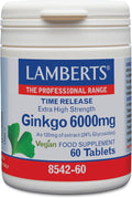 Ginkgo Biloba 6000 mg - 60 Tabletas