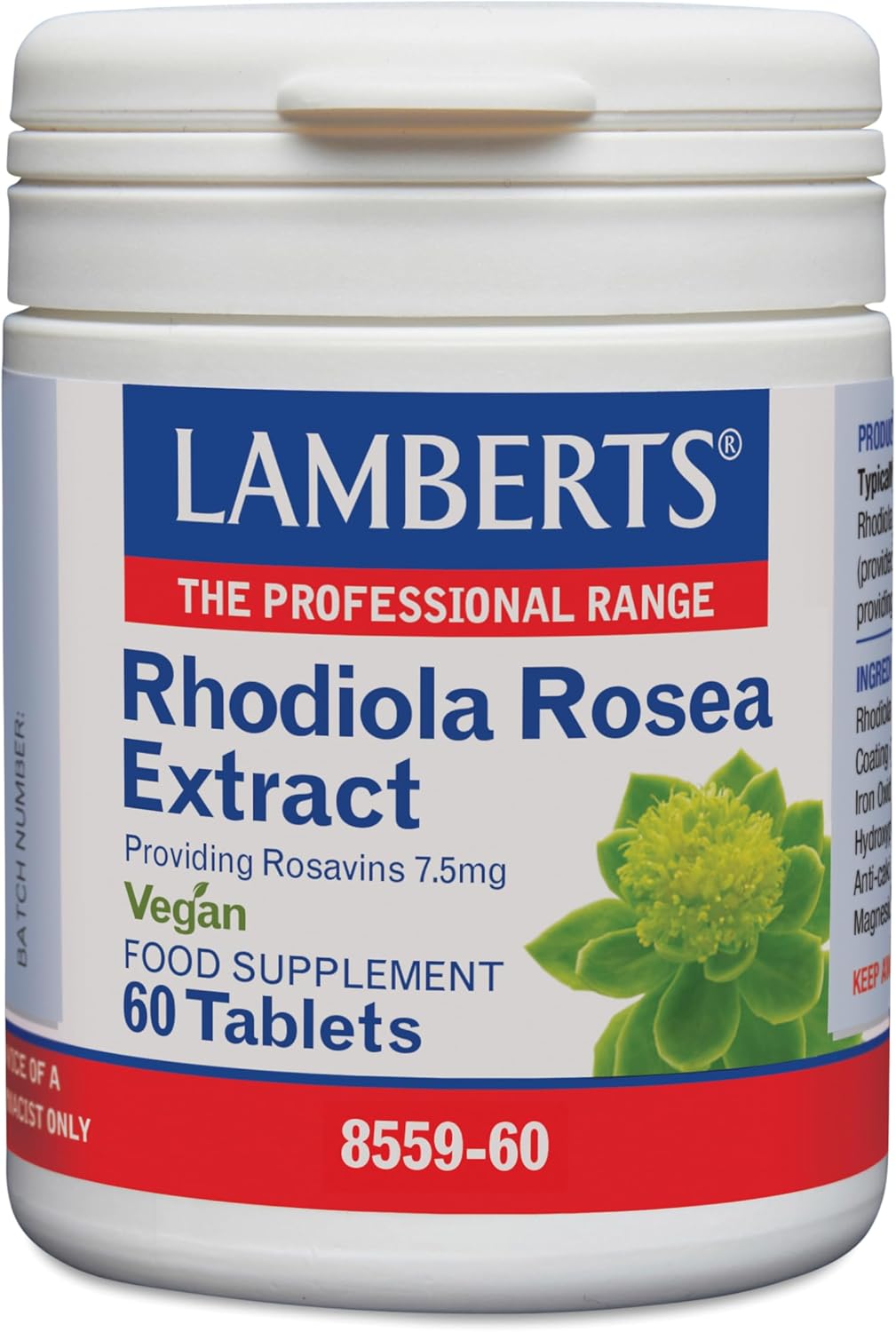 Rhodiola Rosea 250 mg - 60 Tabletas