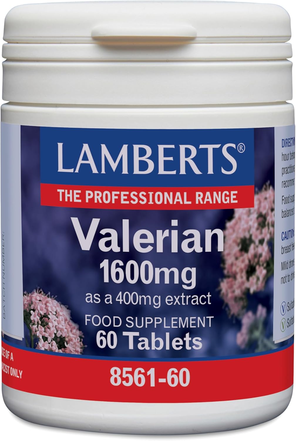 Valeriana 1600 mg - 60 Tabletas