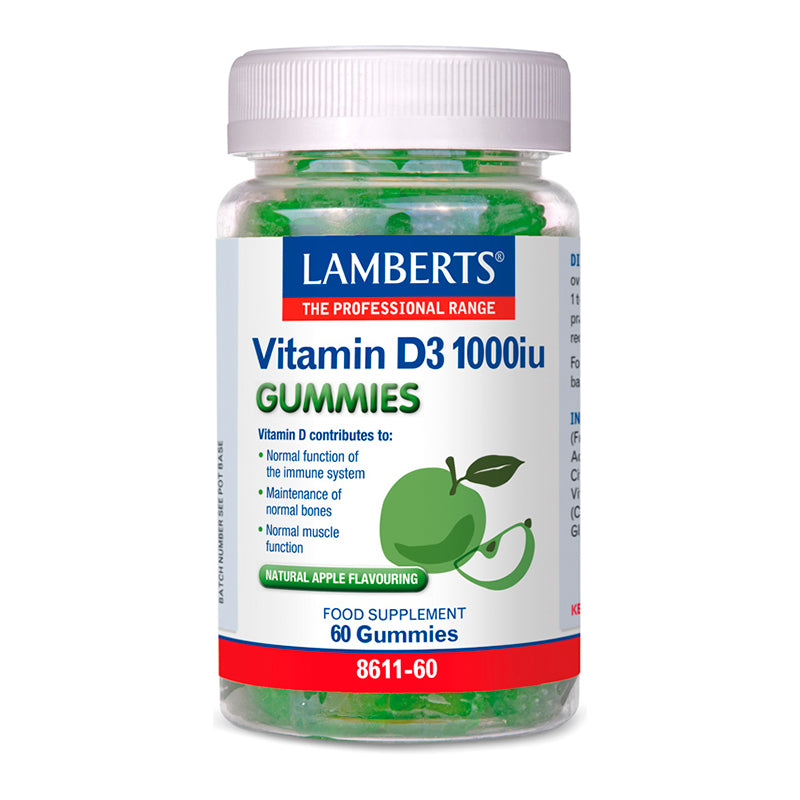 Vitamina D3 1000 UI (25 ug) - 60 Gummies