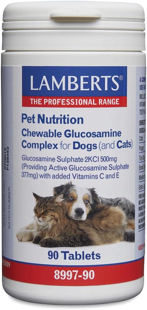 Complejo de Glucosamina para Perros y Gatos - 90 Tabletas
