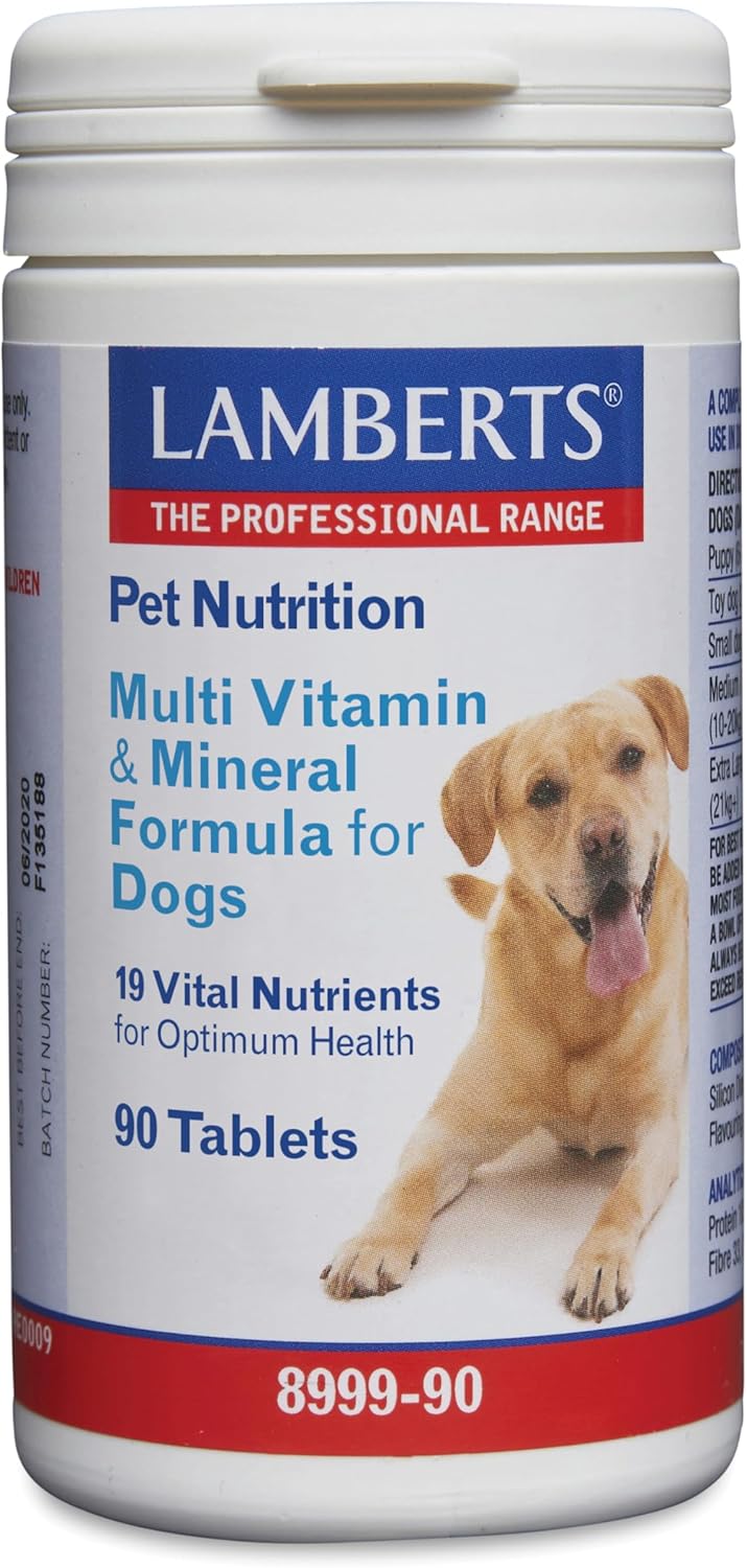 Pet Nutrition Vitaminas y Minerales para Perros - 90 Tabletas