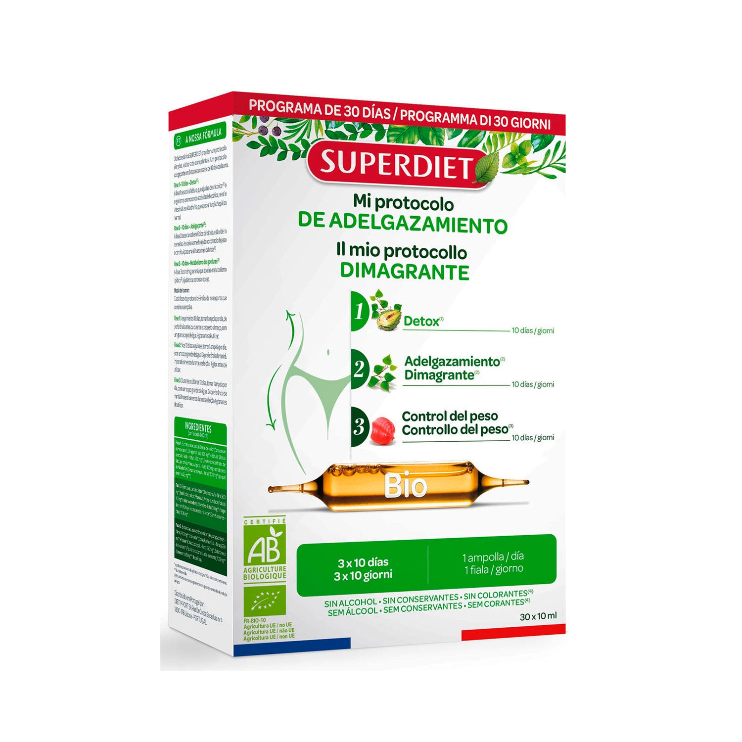 Superdiet Protocolo Adelgazamiento Bio - 30 Ampollas
