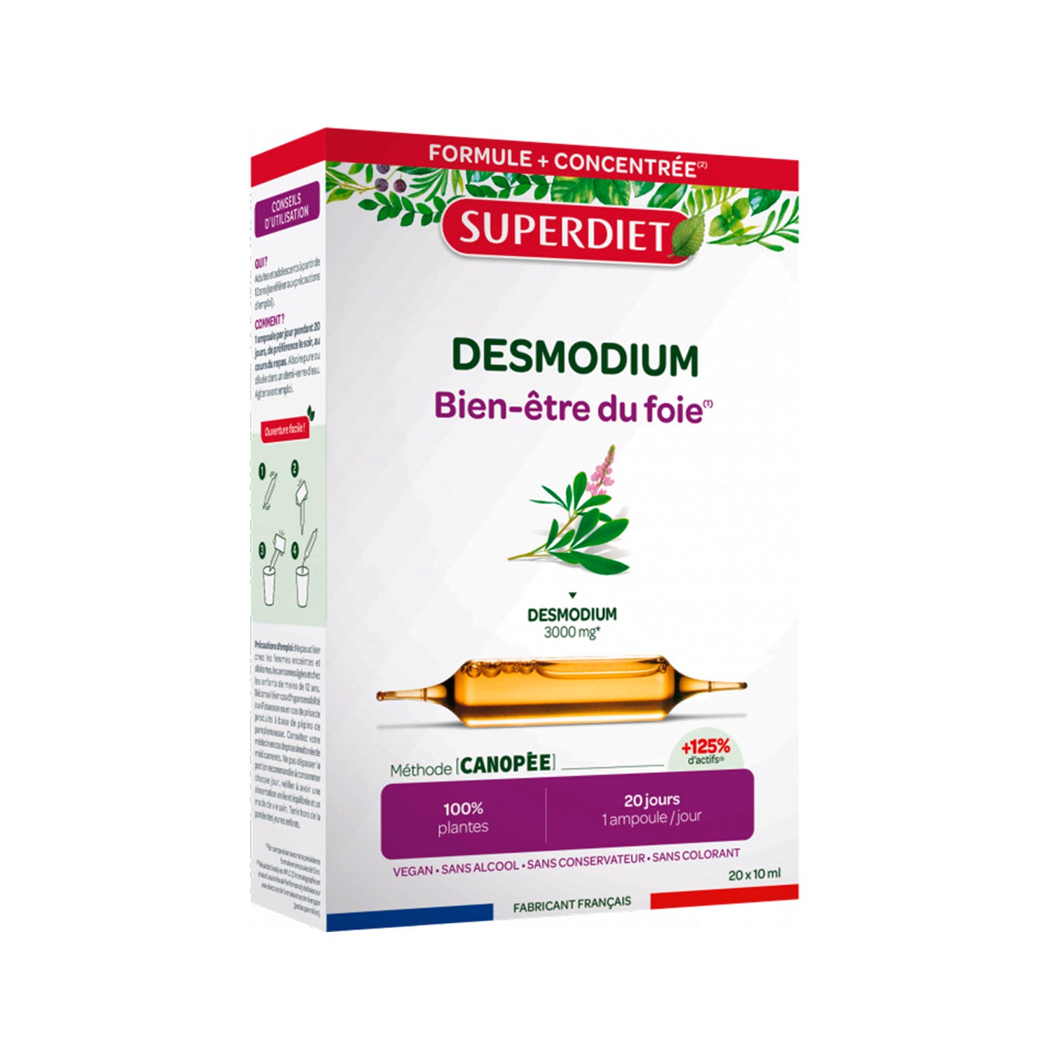 Superdiet Desmodium - 20 Ampollas