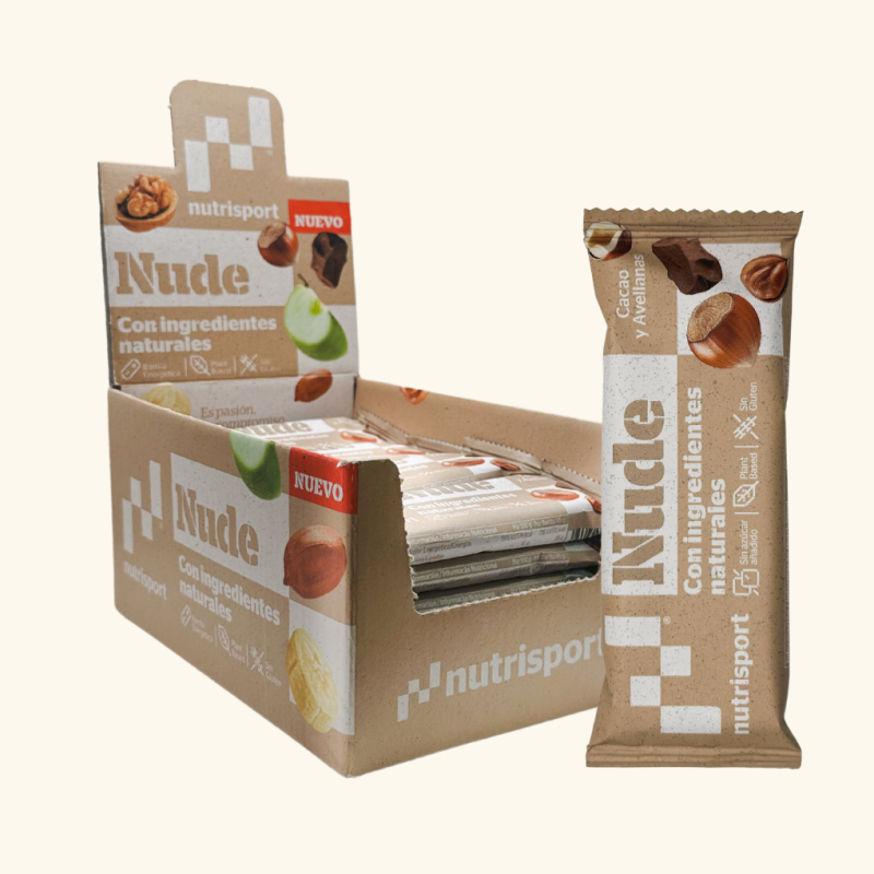 Barritas Nude Energy Bar (24 Barritas) Cacao Avellana                                               