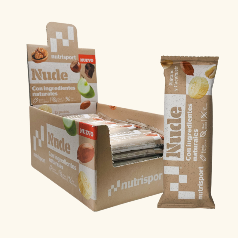 Barritas Nude Energy Bar (24 Barritas) Platano Cacahuete                                            