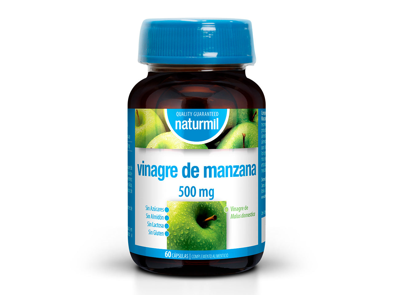 Sidra Vinagre de Manzana 500mg - 60 Cápsulas                                                             