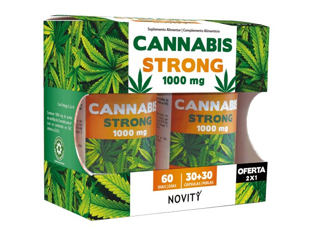 Cannabis Strong 1000mg - 30+30 Cápsulas                                                                  