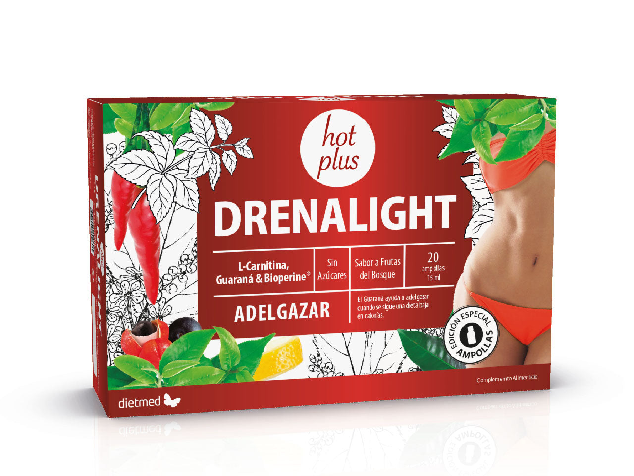 DRENALIGHT HOT PLUS - ampollas 20x15ml 
