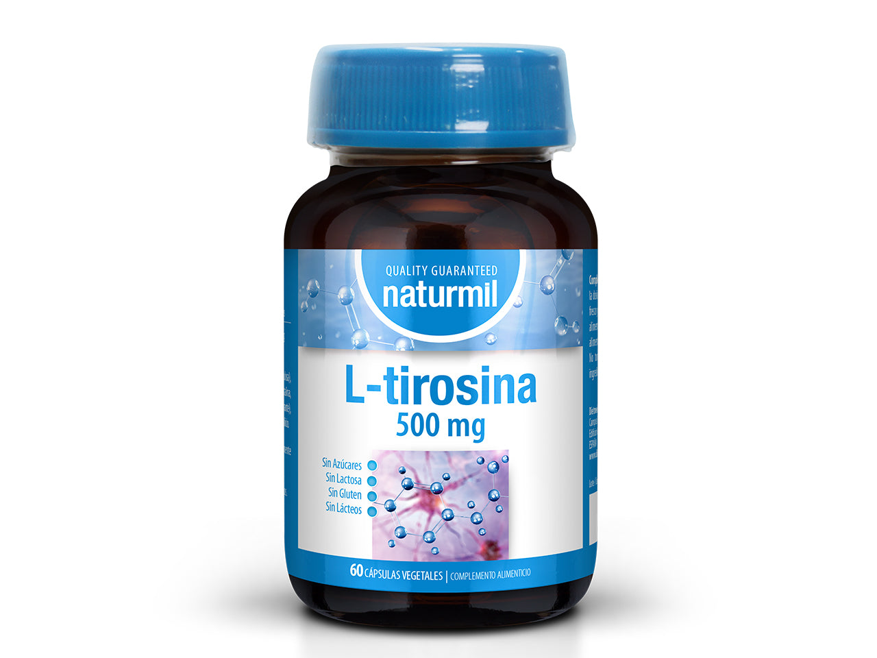 L Tirosina 500mg - 60 Cápsulas                                                                           