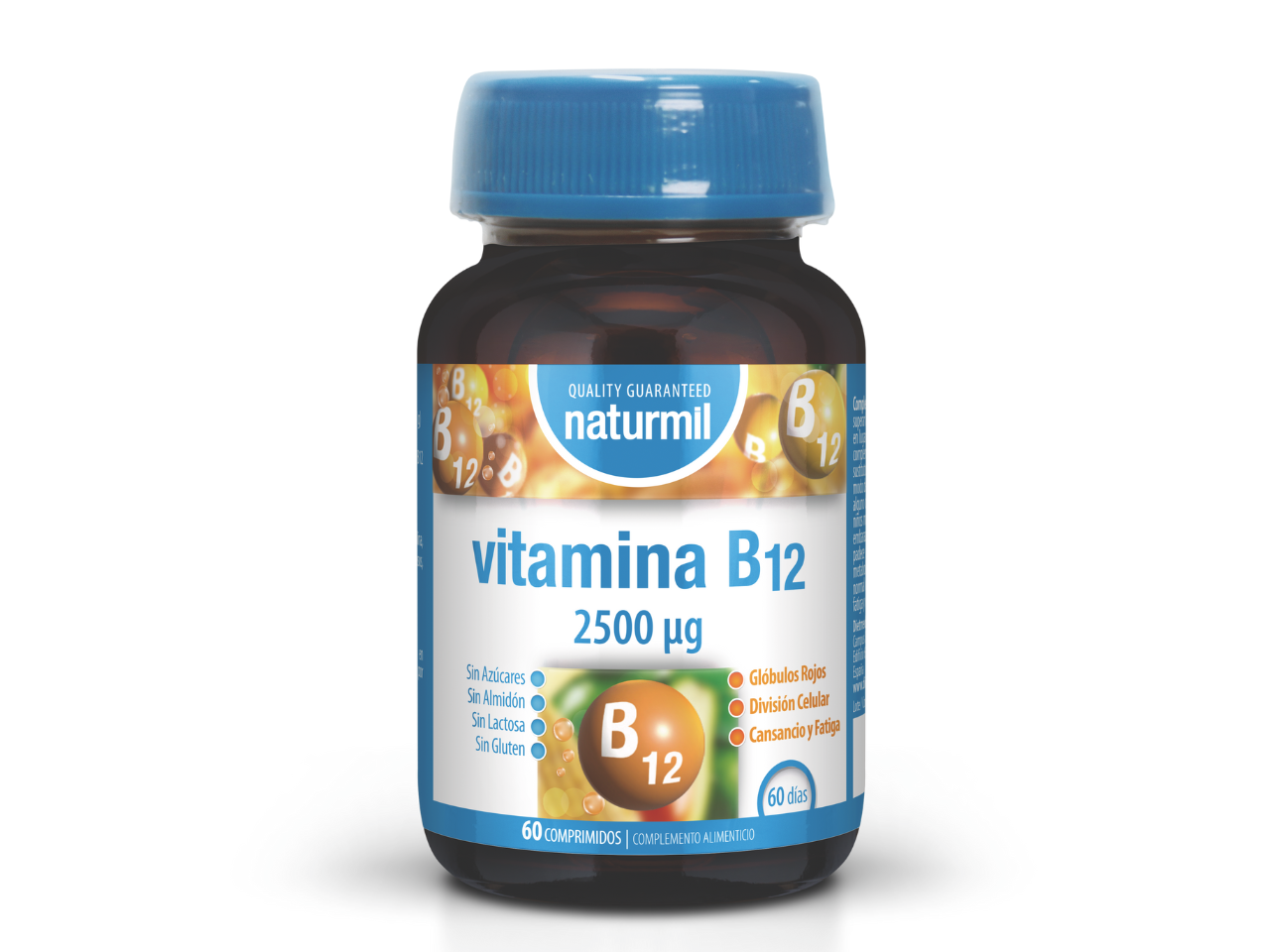 Vitamina B12 2500ug - 60 Comprimidos                                                                       