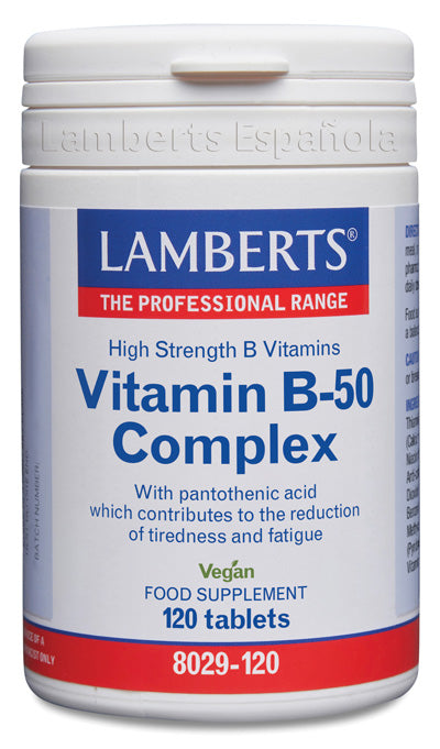 Complejo de Vitaminas B50 - 120 Tabletas 