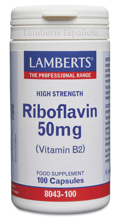 Riboflavina 50 mg - 100 Cápsulas