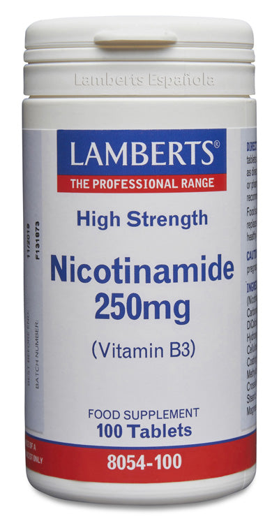 Nicotinamida 250 mg - 100 Tabletas