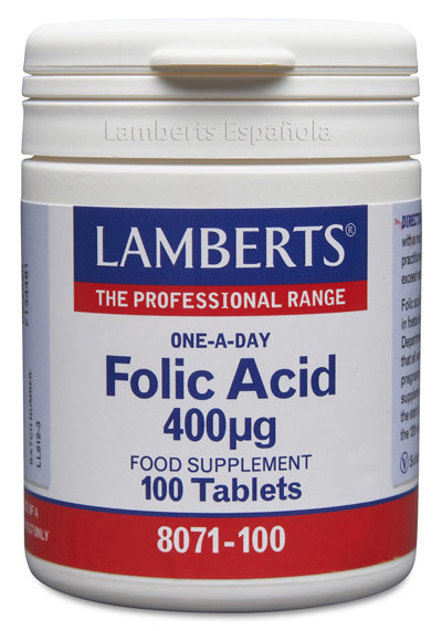 Ácido Fólico 400 ug - 100 Tabletas
