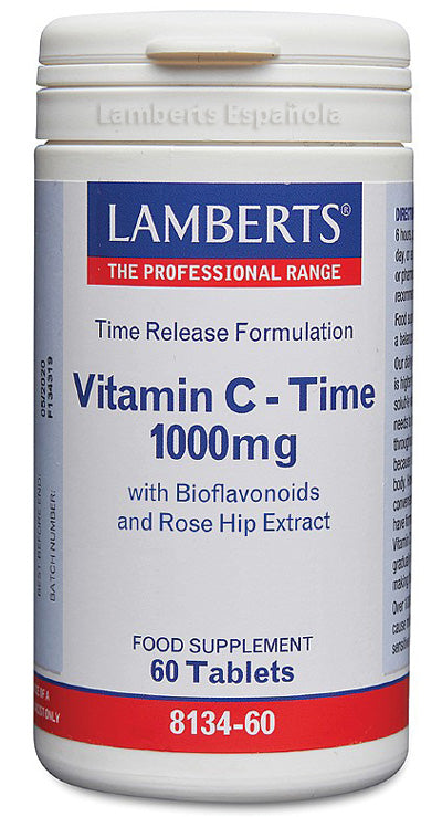 Vitamina C 1000 mg + Bioflavonoides Time Release - 60 Tabletas