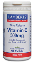Vitamina C 500 mg + Bioflavonoides Time Release - 100 Tabletas