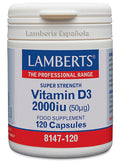Vitamina D3 2000 UI (50 ug) - 120 Cápsulas