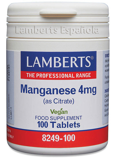Manganeso 4 mg - 100 Tabletas