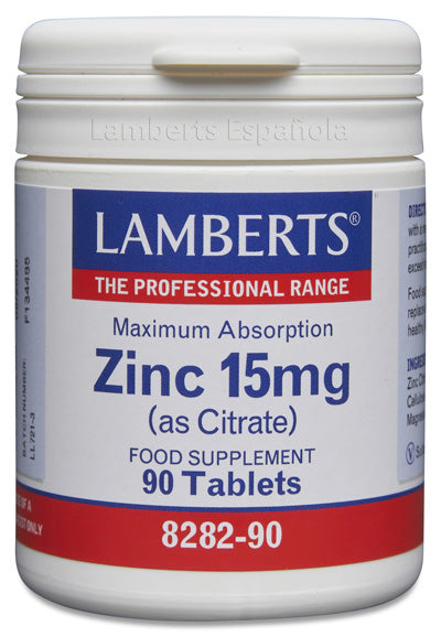 Zinc 15 mg - 90 Tabletas