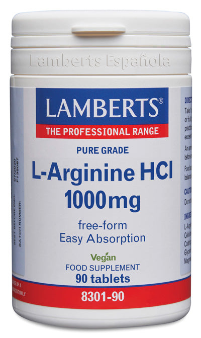 L-Arginina HCl 1000 mg - 90 Tabletas