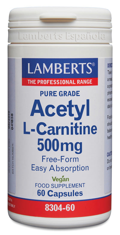 L-Acetil Carnitina HCl 500 mg - 60 Cápsulas