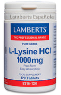 L-Lisina HCl 1000 mg - 120 Tabletas