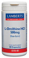L-Ornitina HCl 500 mg - 60 Cápsulas