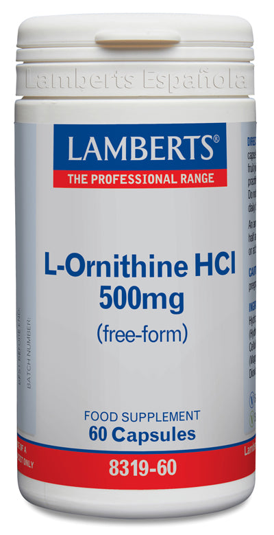 L-Ornitina HCl 500 mg - 60 Cápsulas