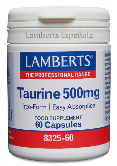 Taurina 500 mg - 60 Cápsulas