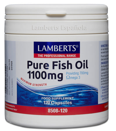 Aceite de Pescado Puro 1100 mg - 120 Cápsulas