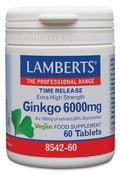 Ginkgo Biloba 6000 mg - 60 Tabletas 