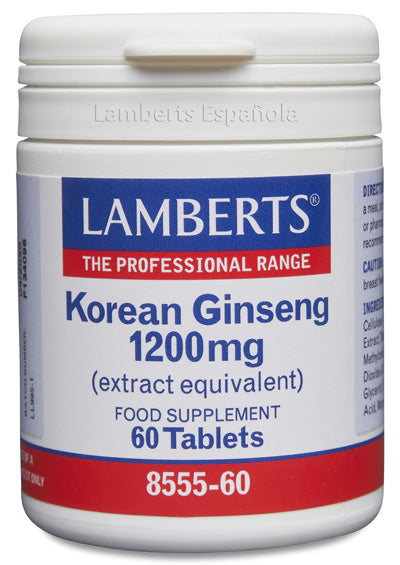Ginseng Coreano 1200 mg - 60 Tabletas