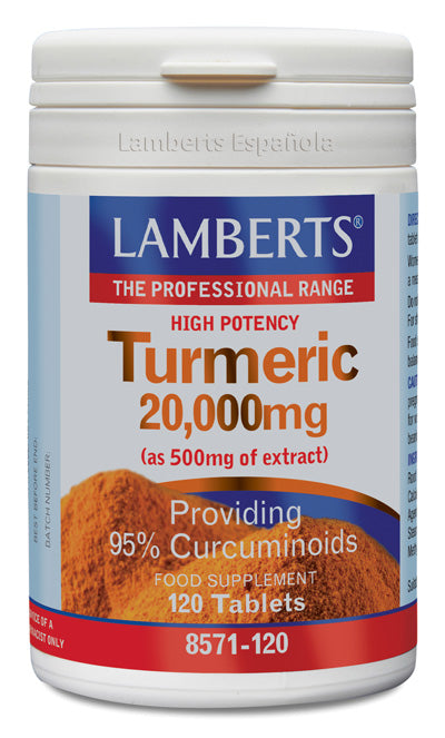 Cúrcuma (Turmeric) 20.000 mg - 120  Tabletas