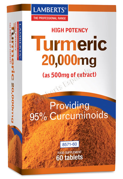 Cúrcuma (Turmeric) 20.000 mg - 60 Tabletas