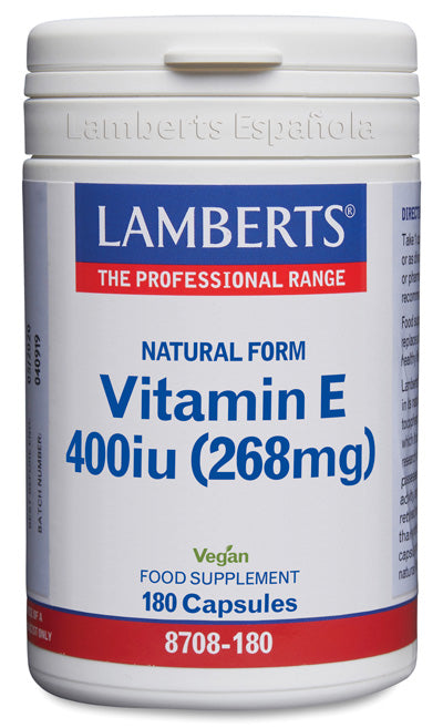 Vitamina E Natural 400 UI - 180 Cápsulas