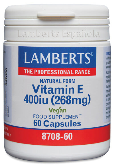 Vitamina E Natural 400 UI - 60 Cápsulas