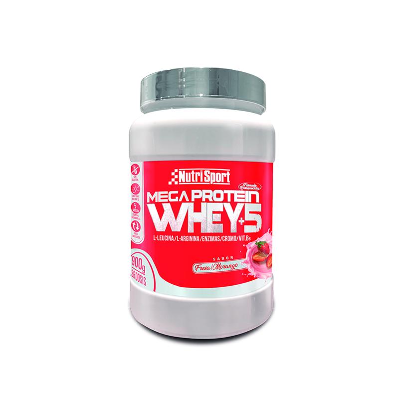 Mega Protein Whey +5 - 900g Fresa                                                               