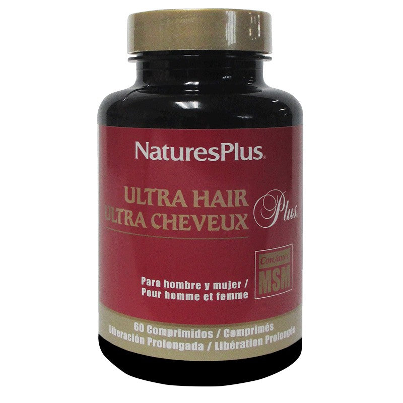 Natures Plus Ultra Hair Plus con MSM - 60 comprimidos